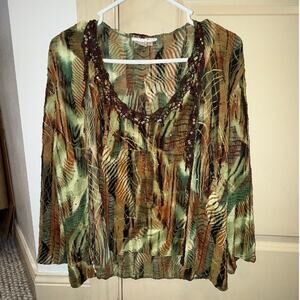 STUNNING VTG Alberto Malaki Top - Cardigan Set